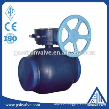 wcb welded ball valve with gearbox